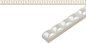 БК 04 Бордюр Бусинка Капсула люстрированный белая 0.7х25